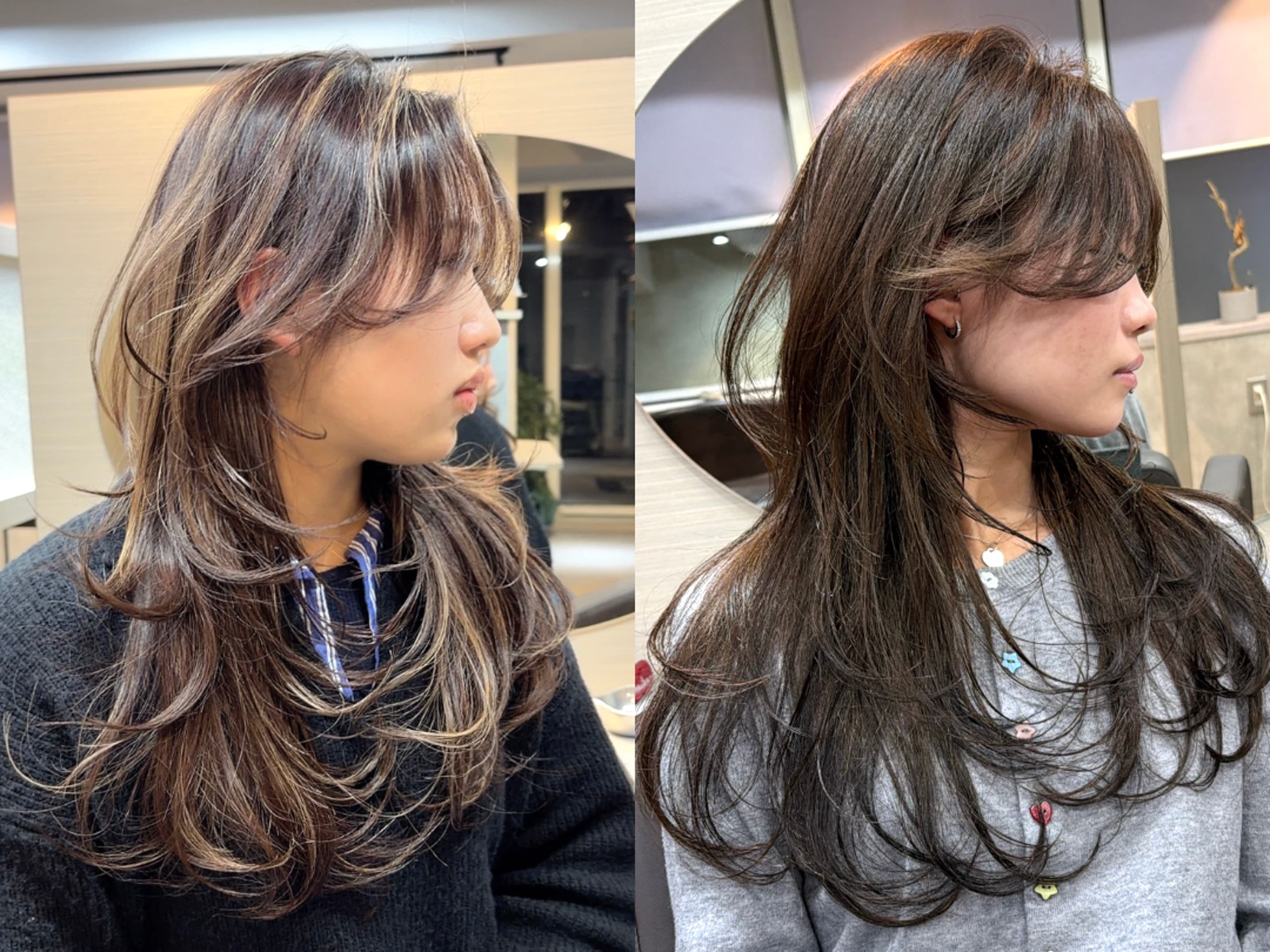 ハイライト、バレイヤージュ、ダブルカラーはレイヤーカットと相性抜群!垢抜け間違いなし!